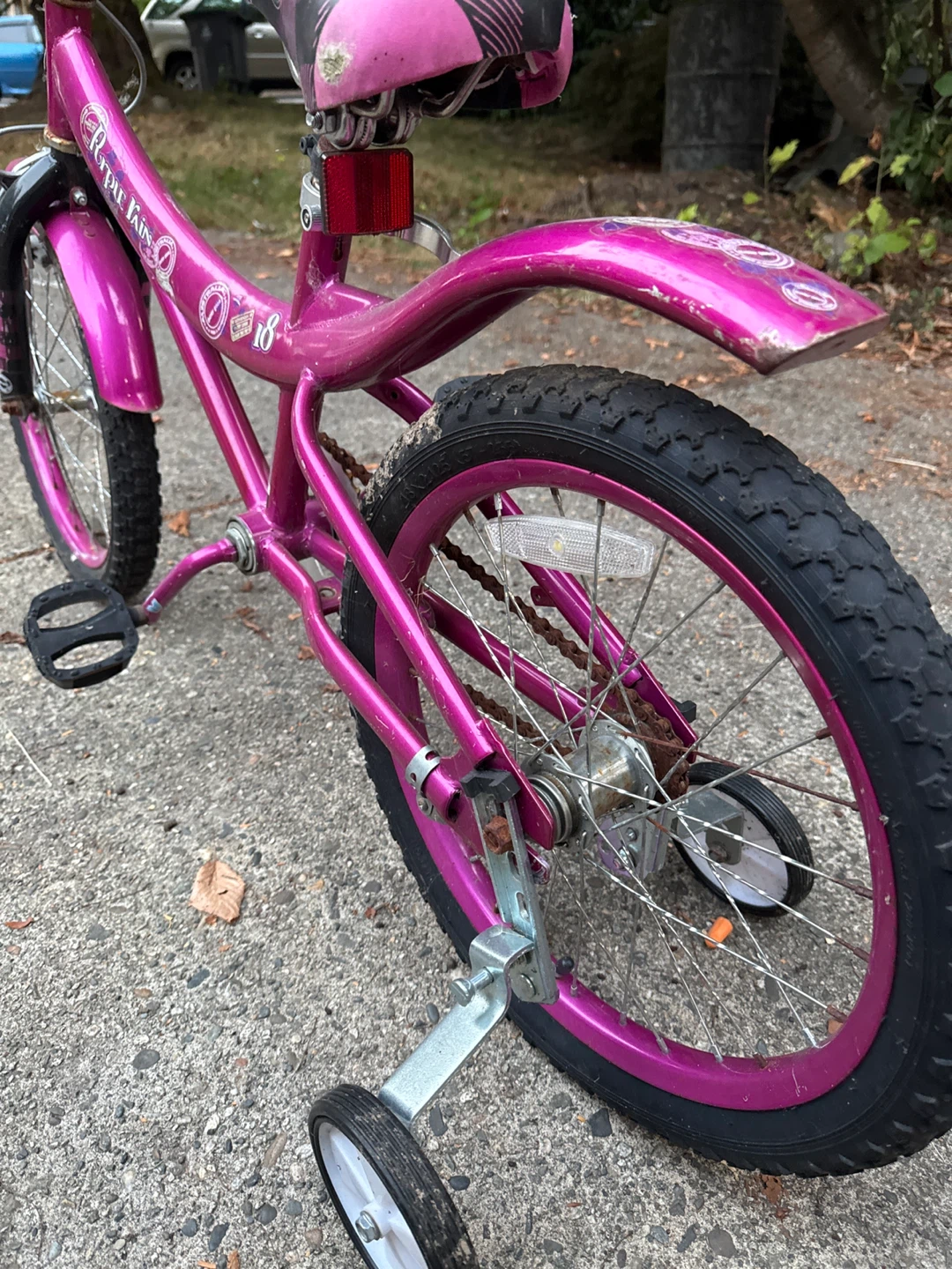 Pink Kids Bike with Training Wheels - photo 3
