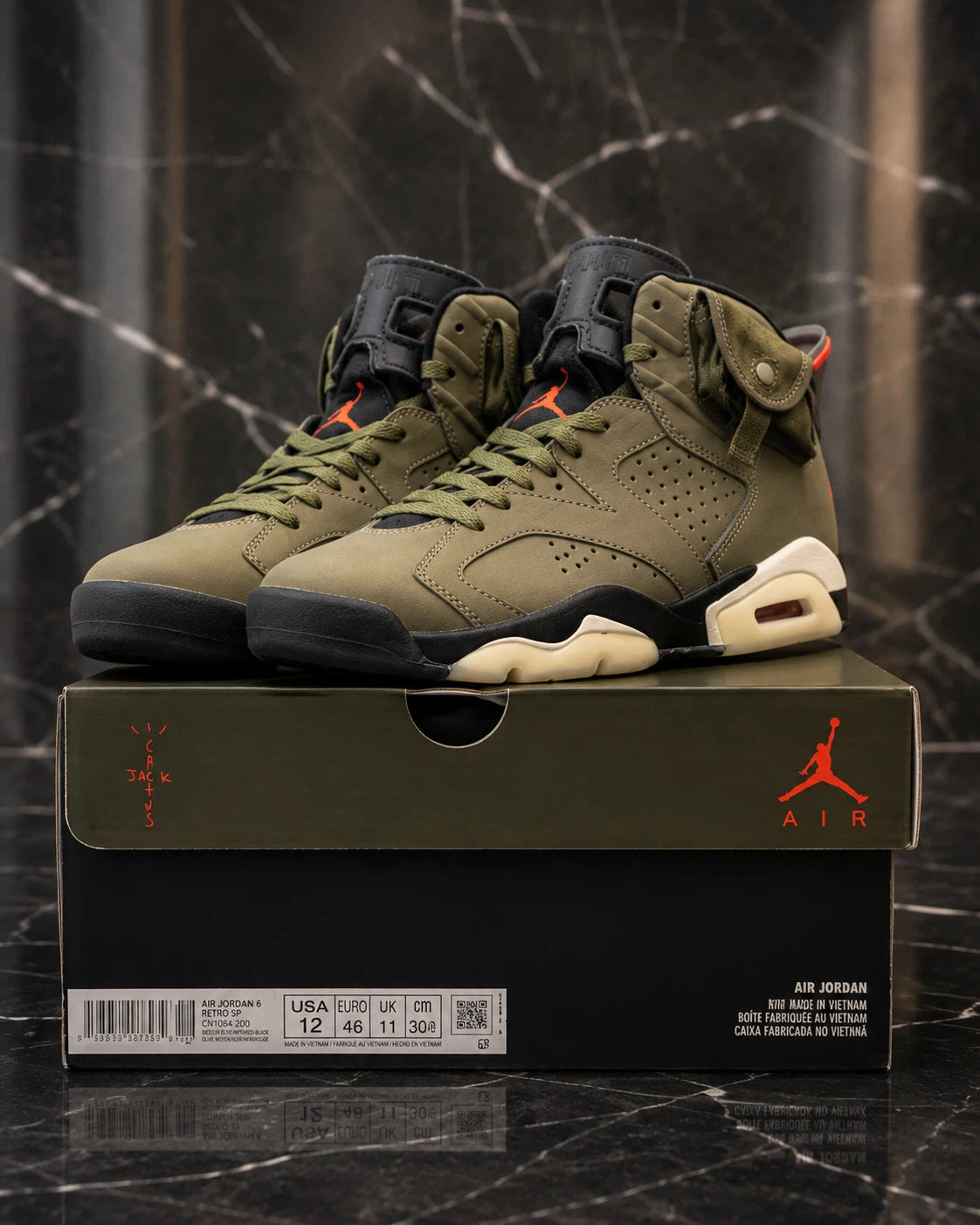 Air Jordan 6 Retro Travis Scott "Medium Olive" - photo 2