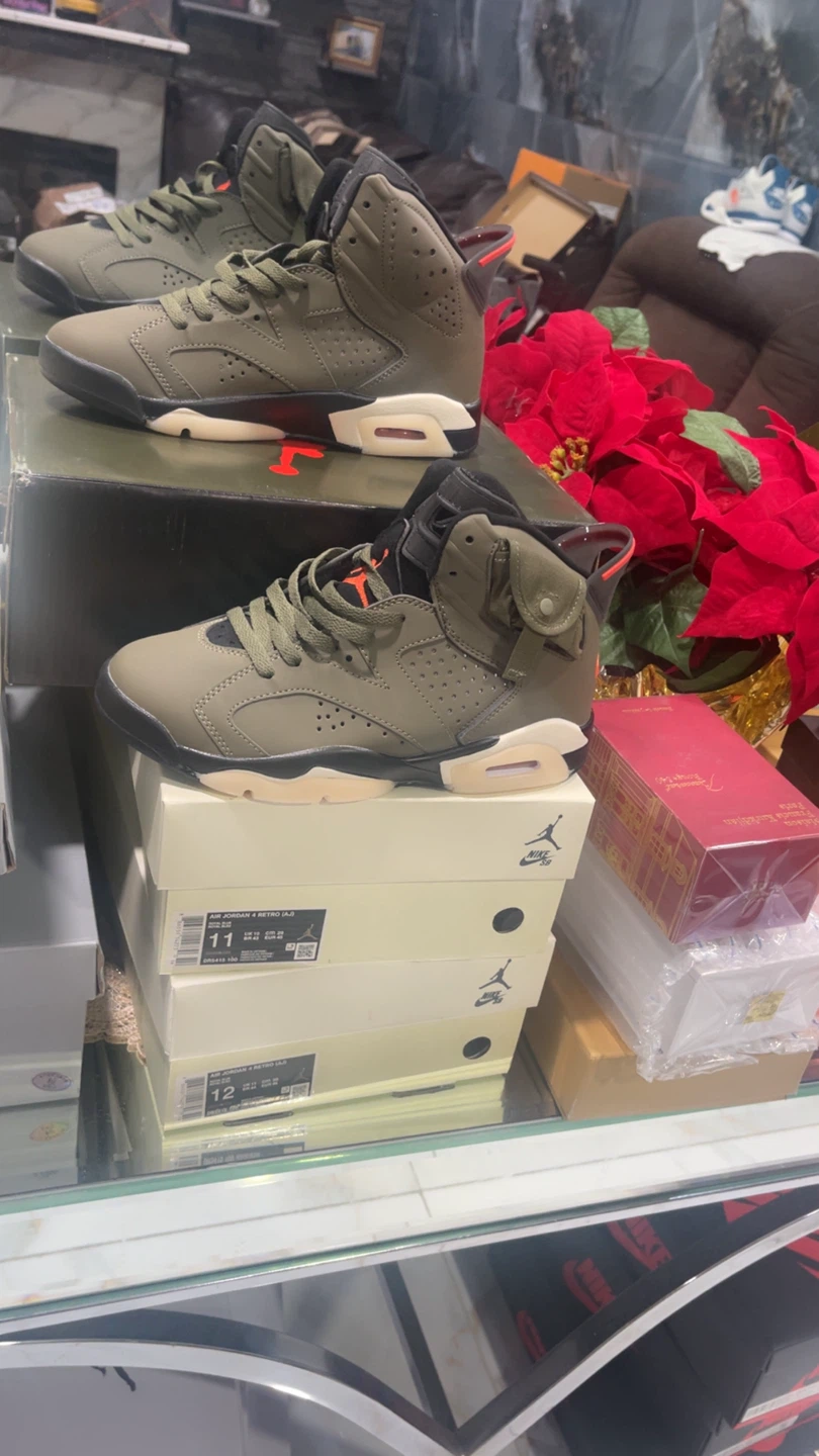 Air Jordan 6 Retro Travis Scott "Medium Olive" - photo 3