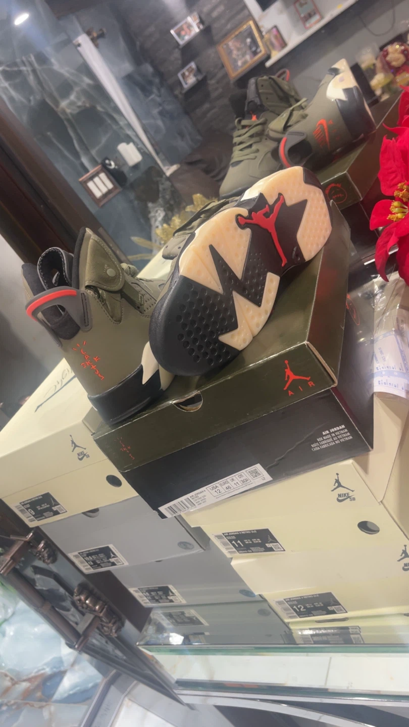 Air Jordan 6 Retro Travis Scott "Medium Olive" - photo 5