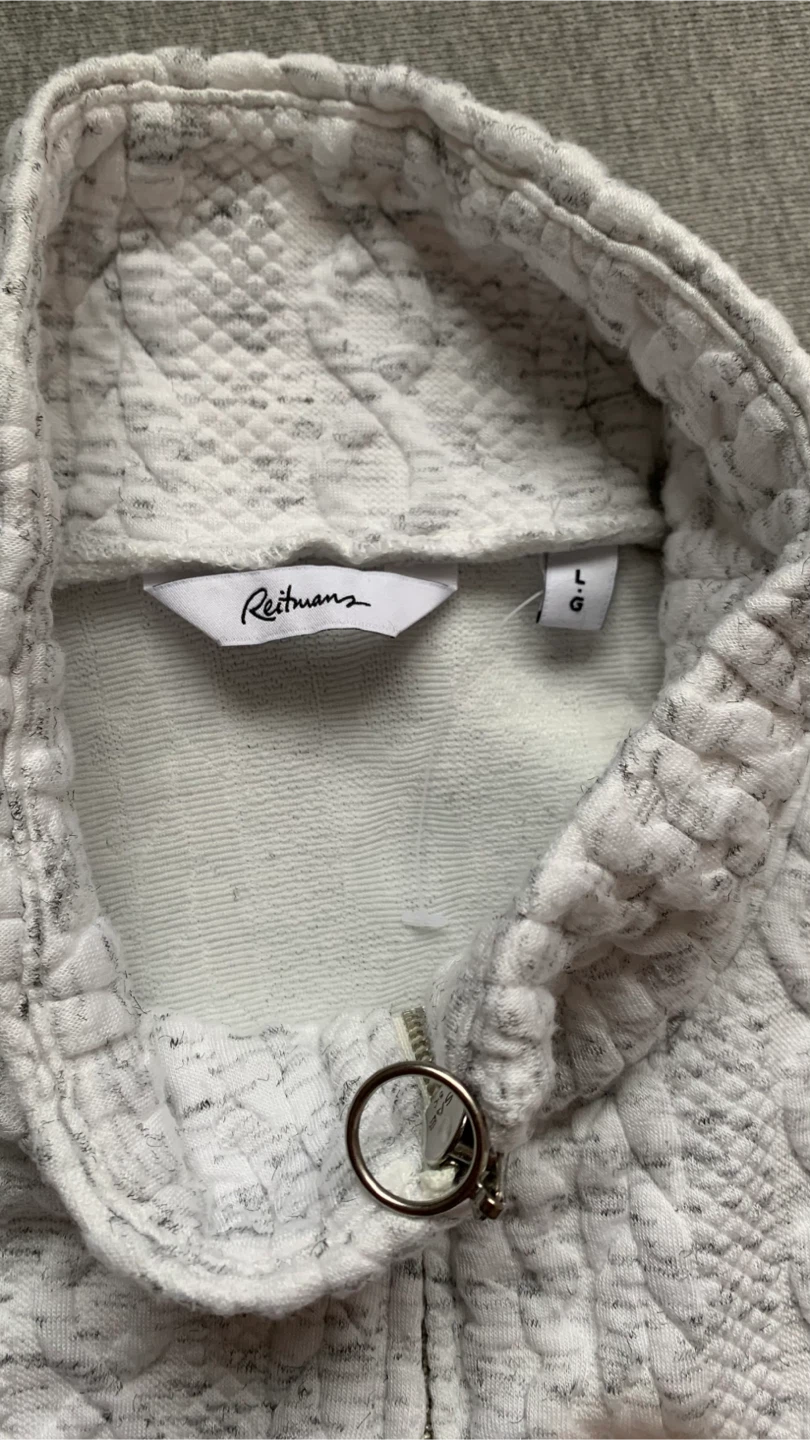 Reitmans Quarter Zip Pullover Sweatshirt -  Size L - photo 3