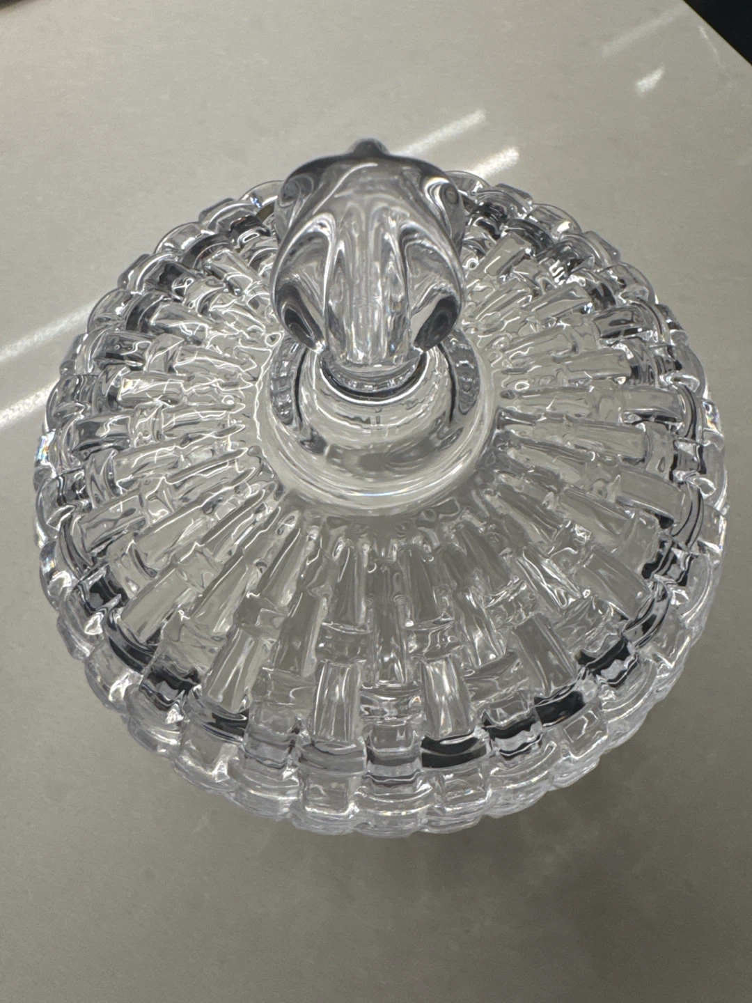 Clear Glass Candy Dish with Lid
