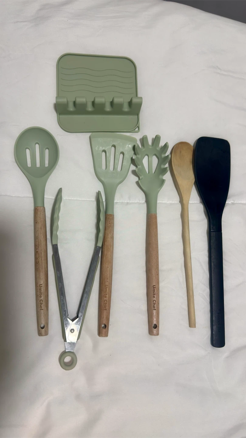 Unite Chef Silicone Kitchen Utensil Set with Spoon Rest - photo 2