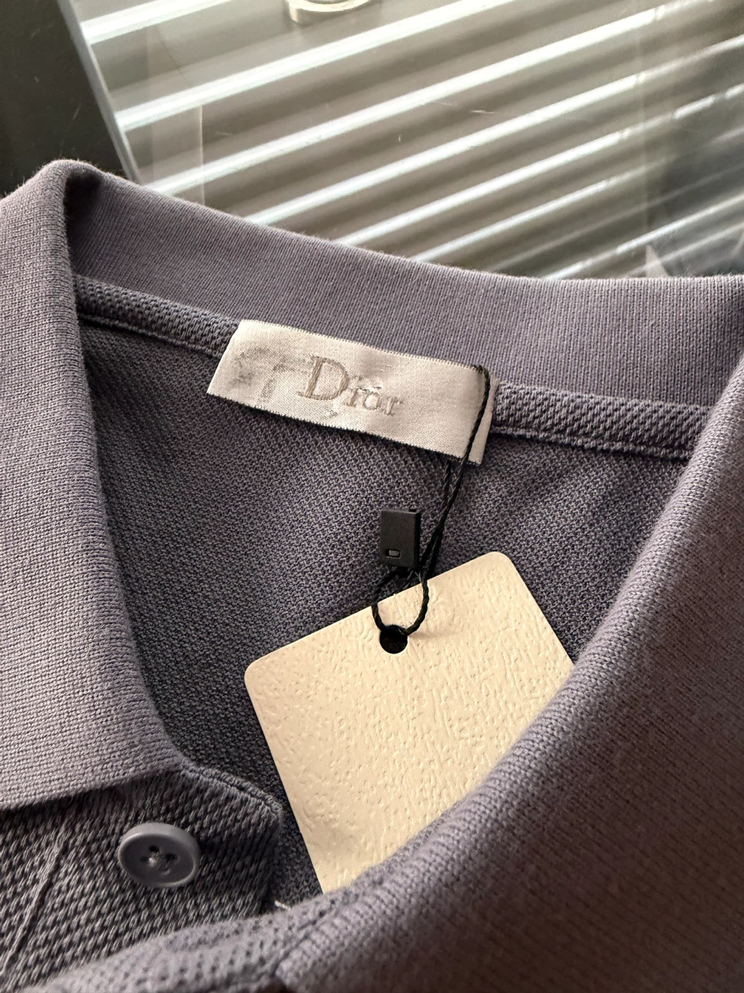 Dior Grey Short-Sleeve Polo Shirt - photo 3