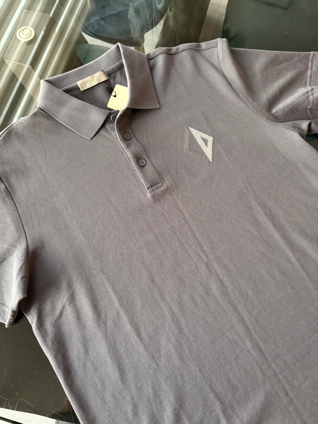 Dior Grey Short-Sleeve Polo Shirt - photo 4