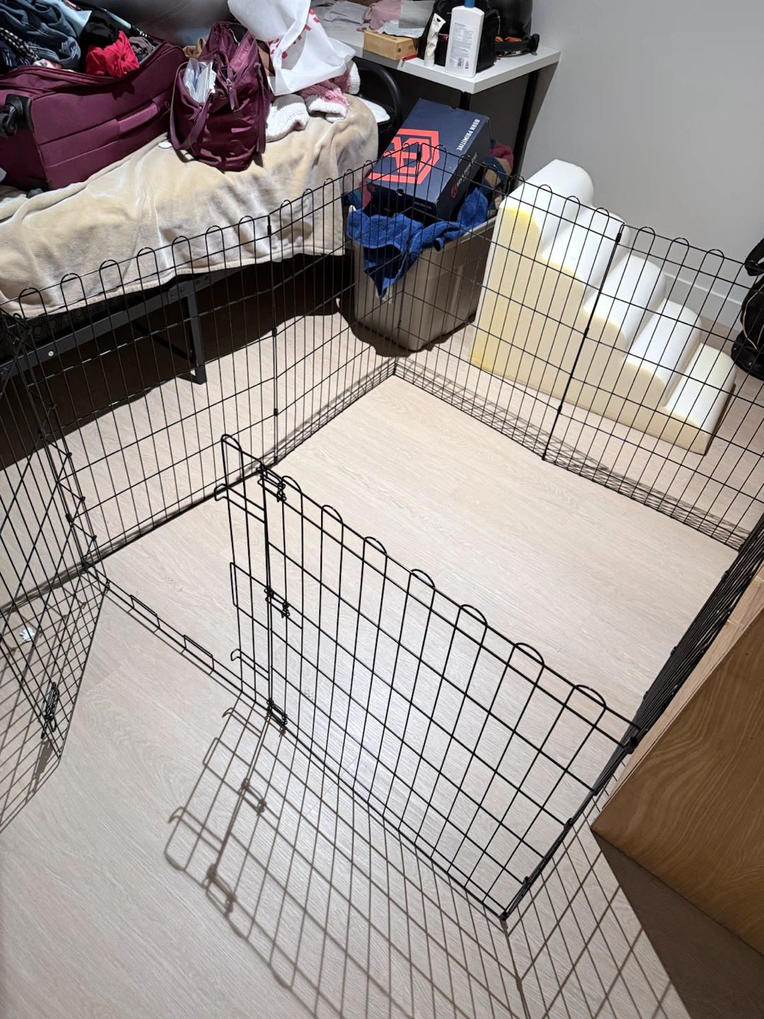 Black Metal Pet Playpen