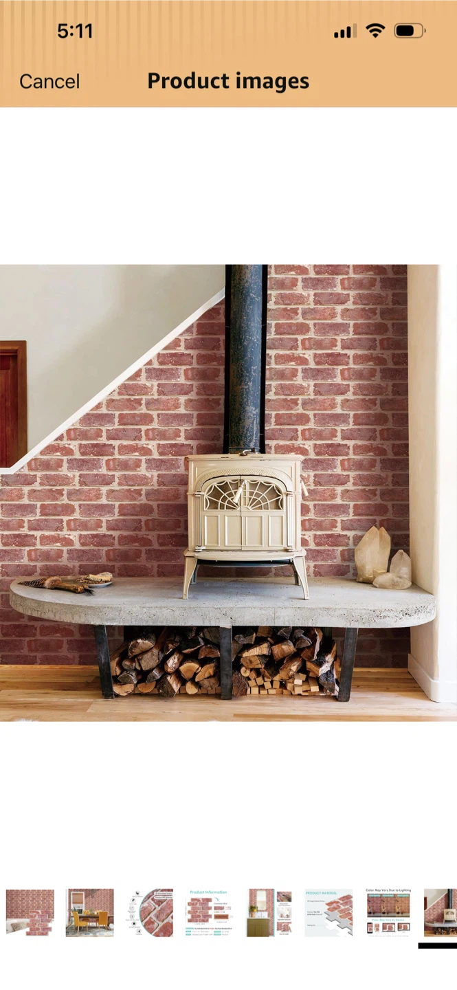 Brand New-20 Sheets Commomydecor 3D Brick Wallpaper - photo 4