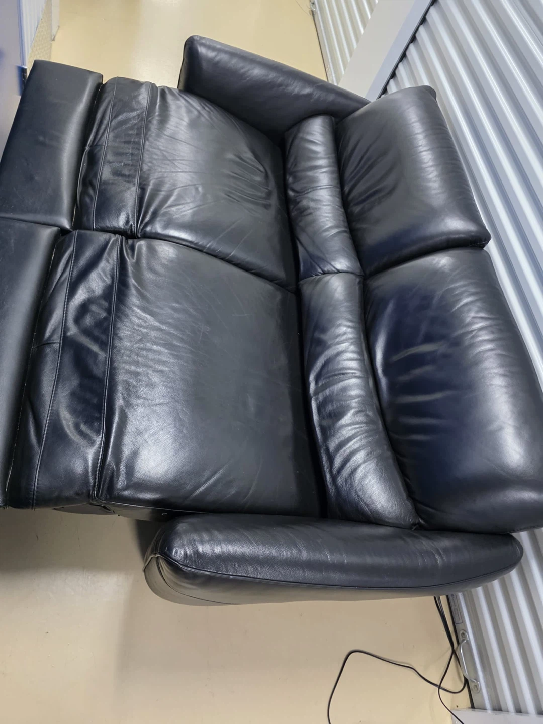 Black Leather Sofa