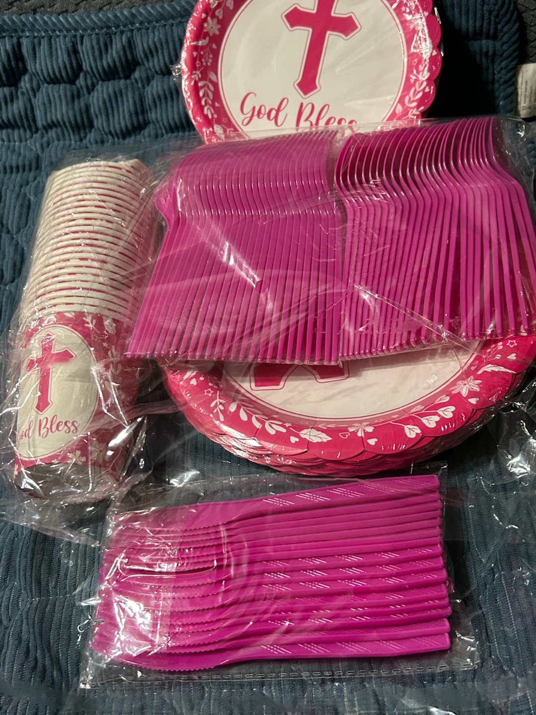 New-Baptism Party Paper Plates & Cups Set - photo 3