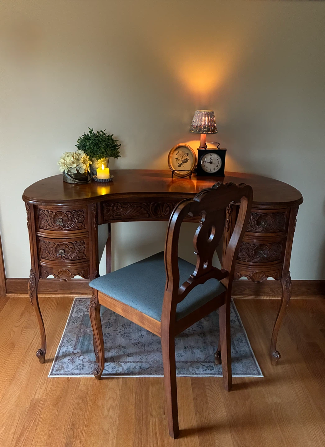 Antique Writing Desk & Chair *Please See Description*