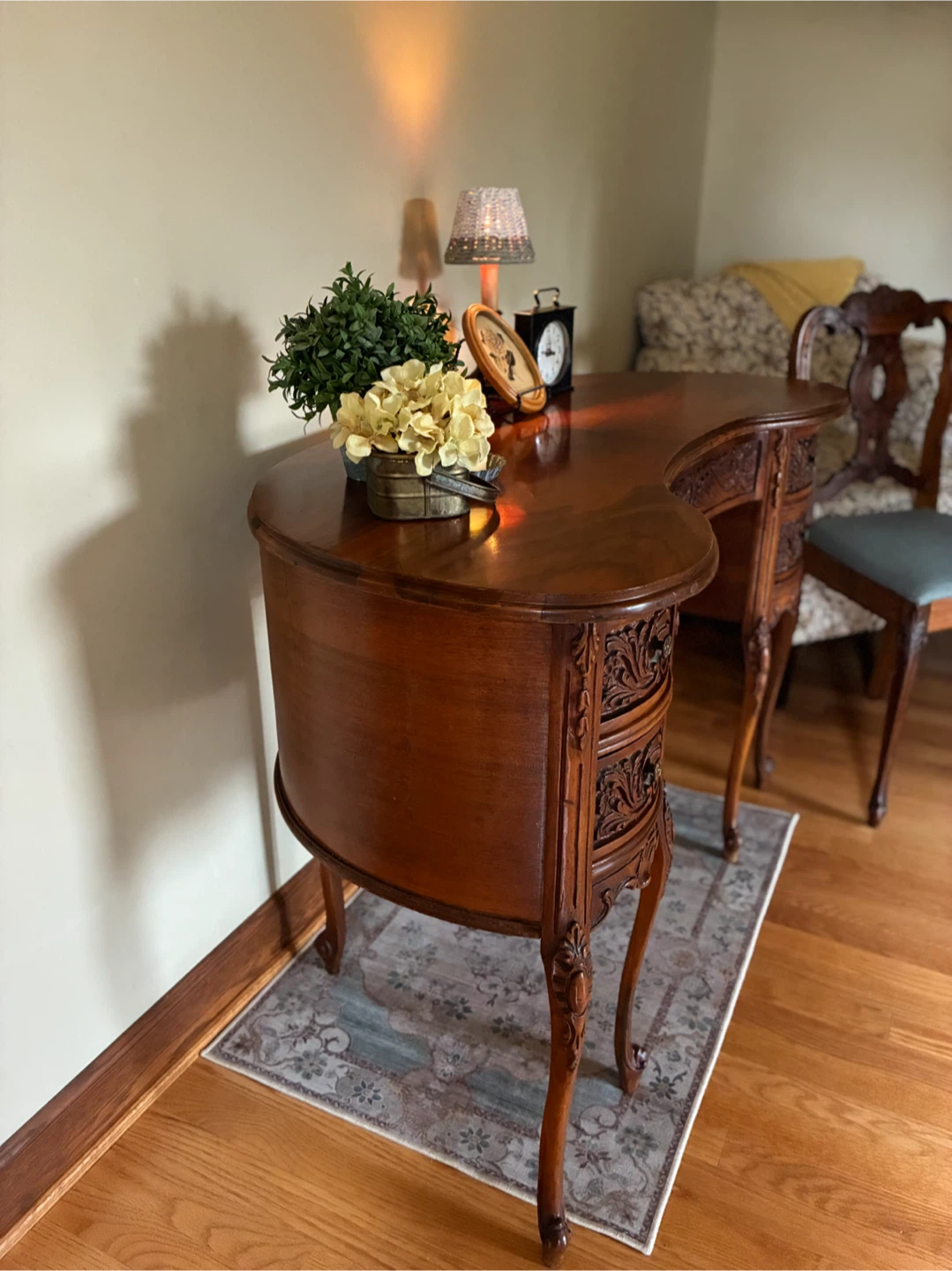 Antique Writing Desk & Chair *Please See Description* - photo 5