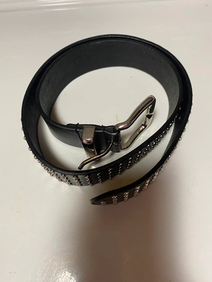 Black studded belt
