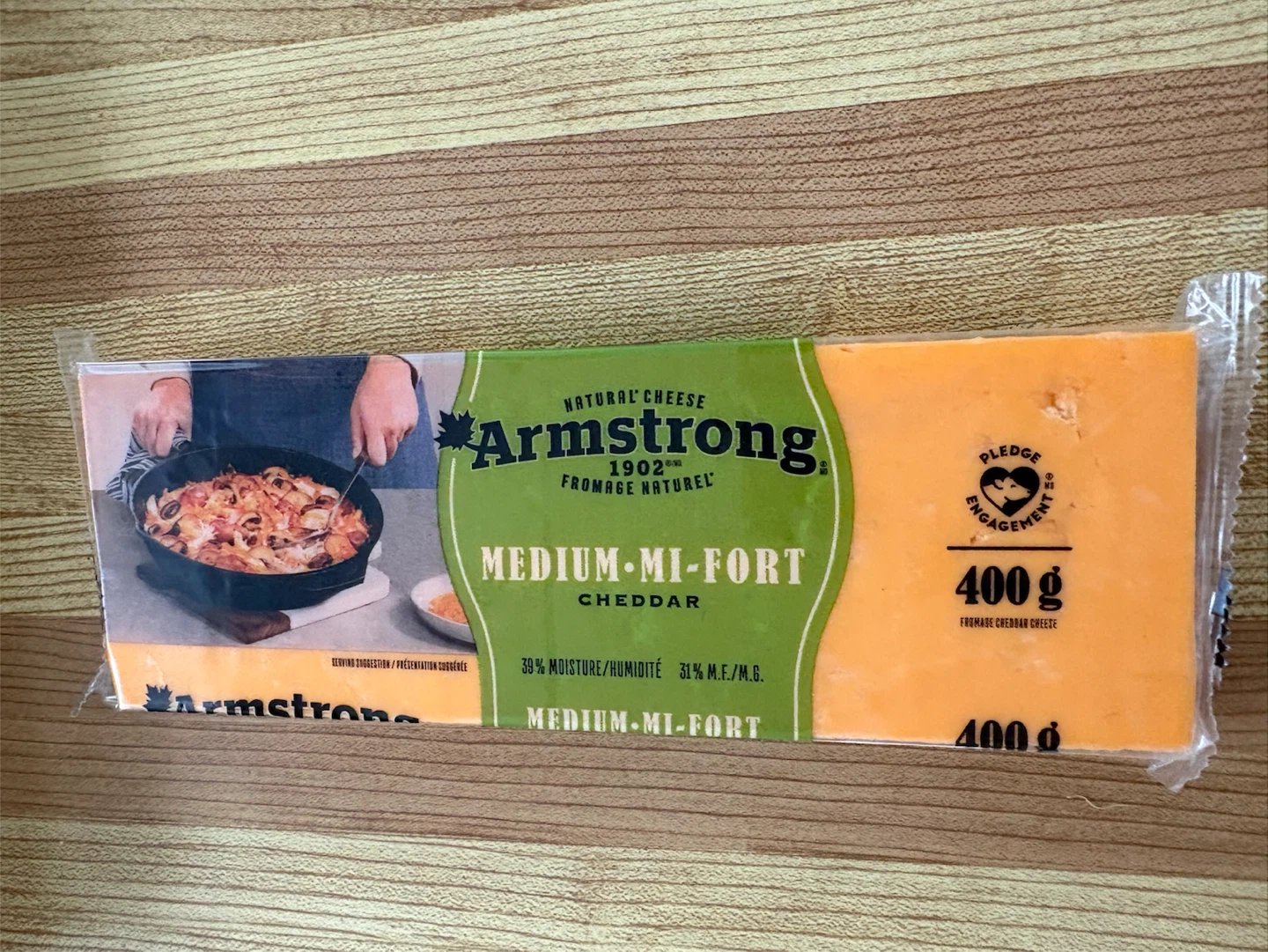 Armstrong Medium Cheddar Cheese 400g