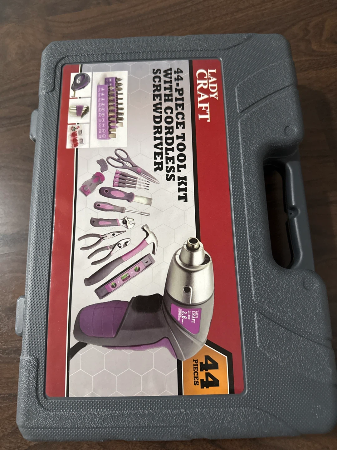 Lady Craft 44-Piece Tool Kit with Cordless Screwdriver
