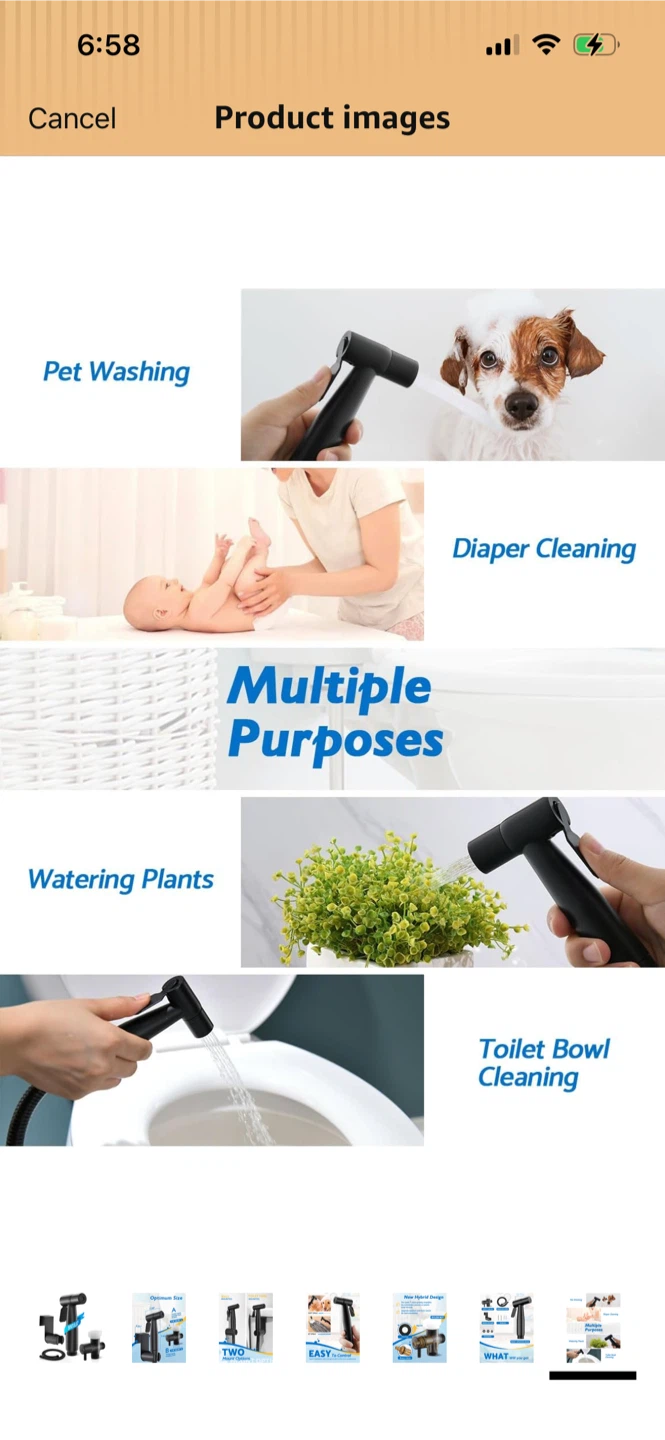 New-BRITULIF Bidet Sprayer Kit Matte Black - photo 2