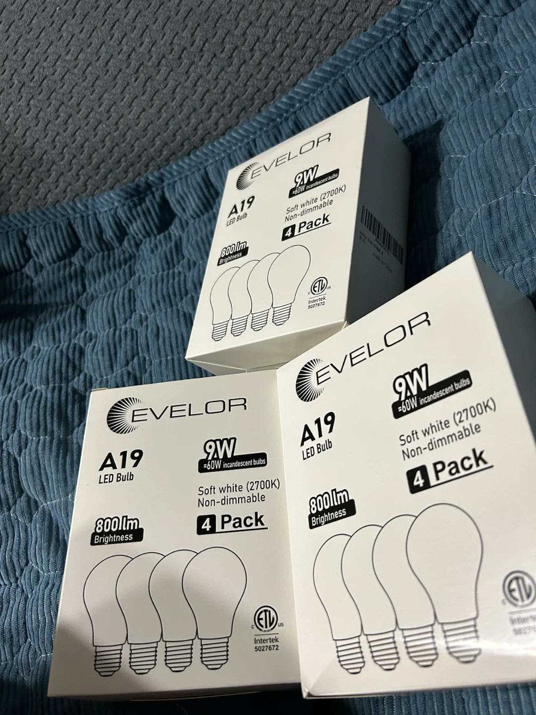Evelor A19 LED Light Bulbs - 12 Pack - photo 3