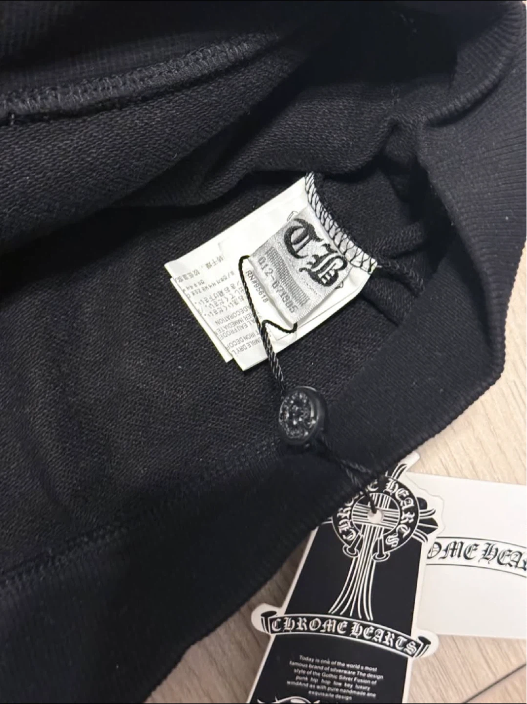 Chrome Hearts Black Horseshoe Zip Hoodie - photo 4
