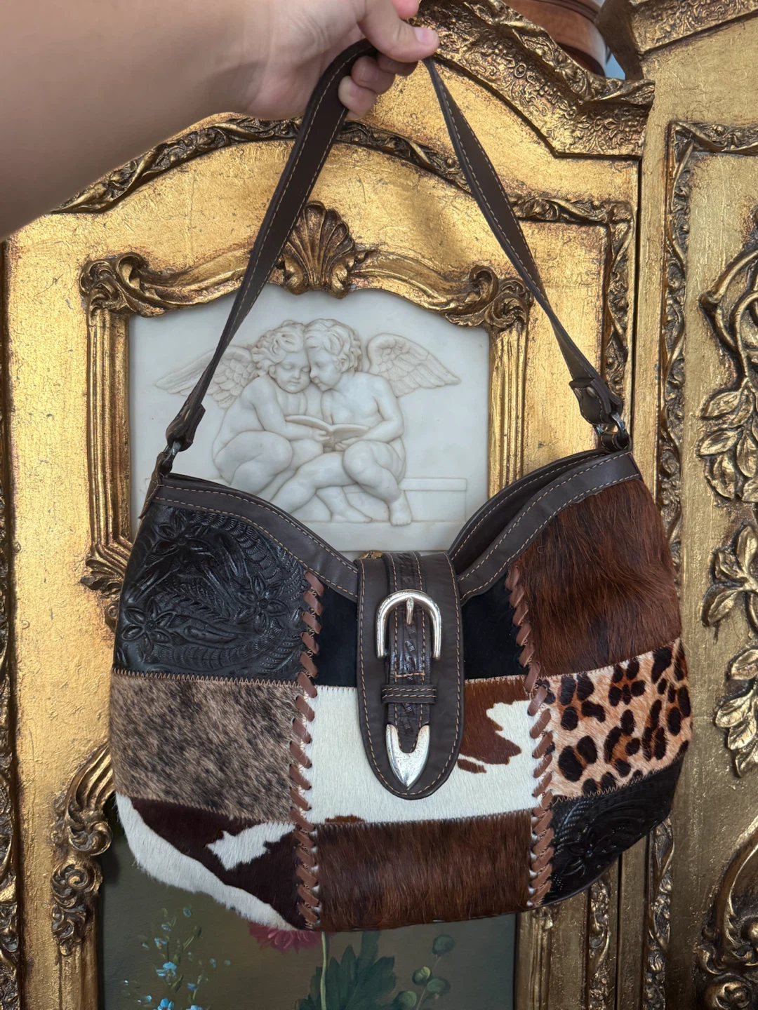 Patchwork Hobo Bag