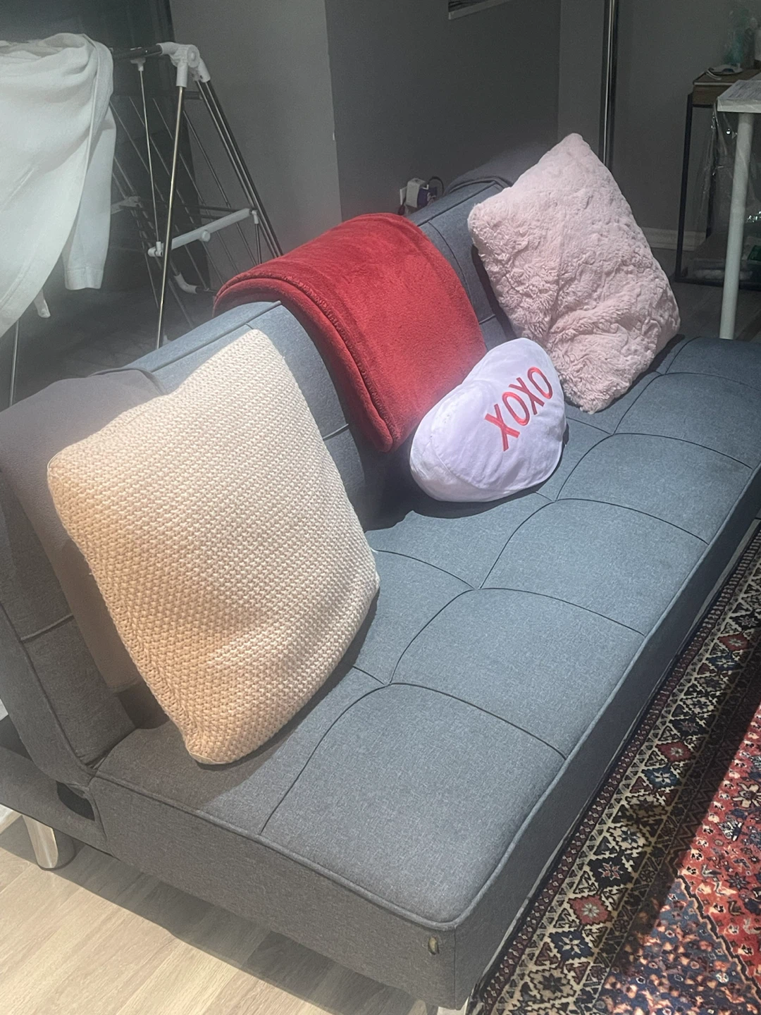 Grey Futon Couch - photo 2