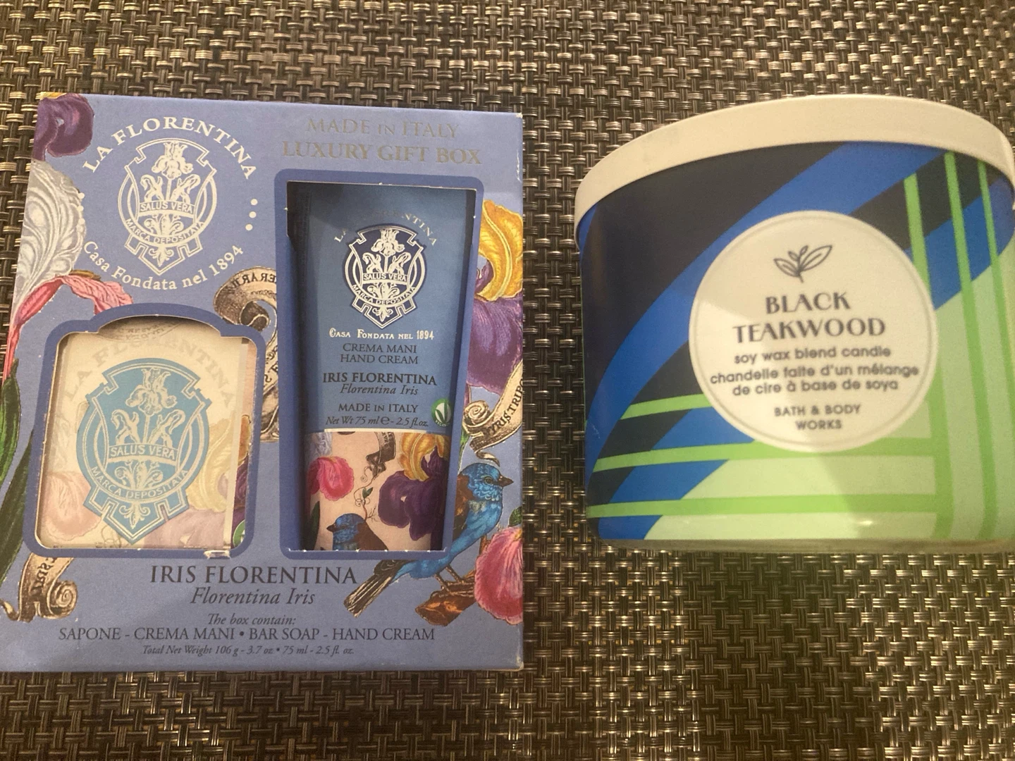 Brand New, Bath and Body Works Candle and La Florentina Gift Set