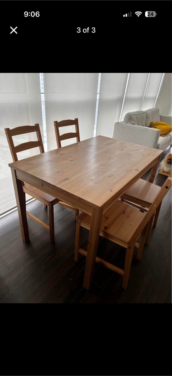 Solid Wood Dining Table Chair