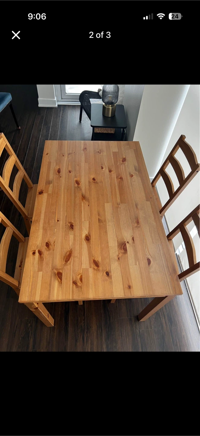 Solid Wood Dining Table Chair - photo 2