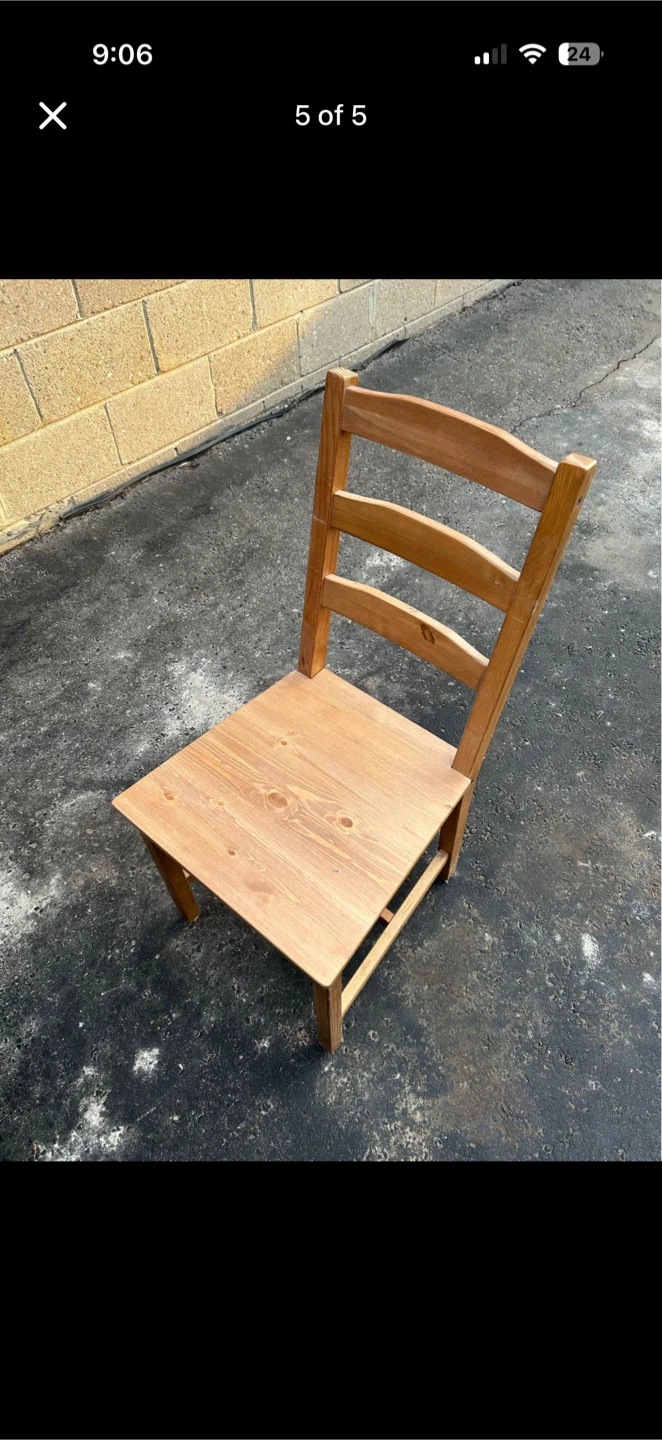 Solid Wood Dining Table Chair - photo 3