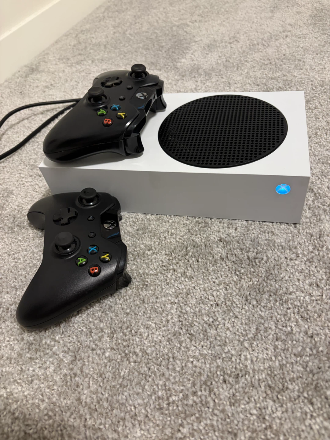 Xbox Series S Console with Two Controllers