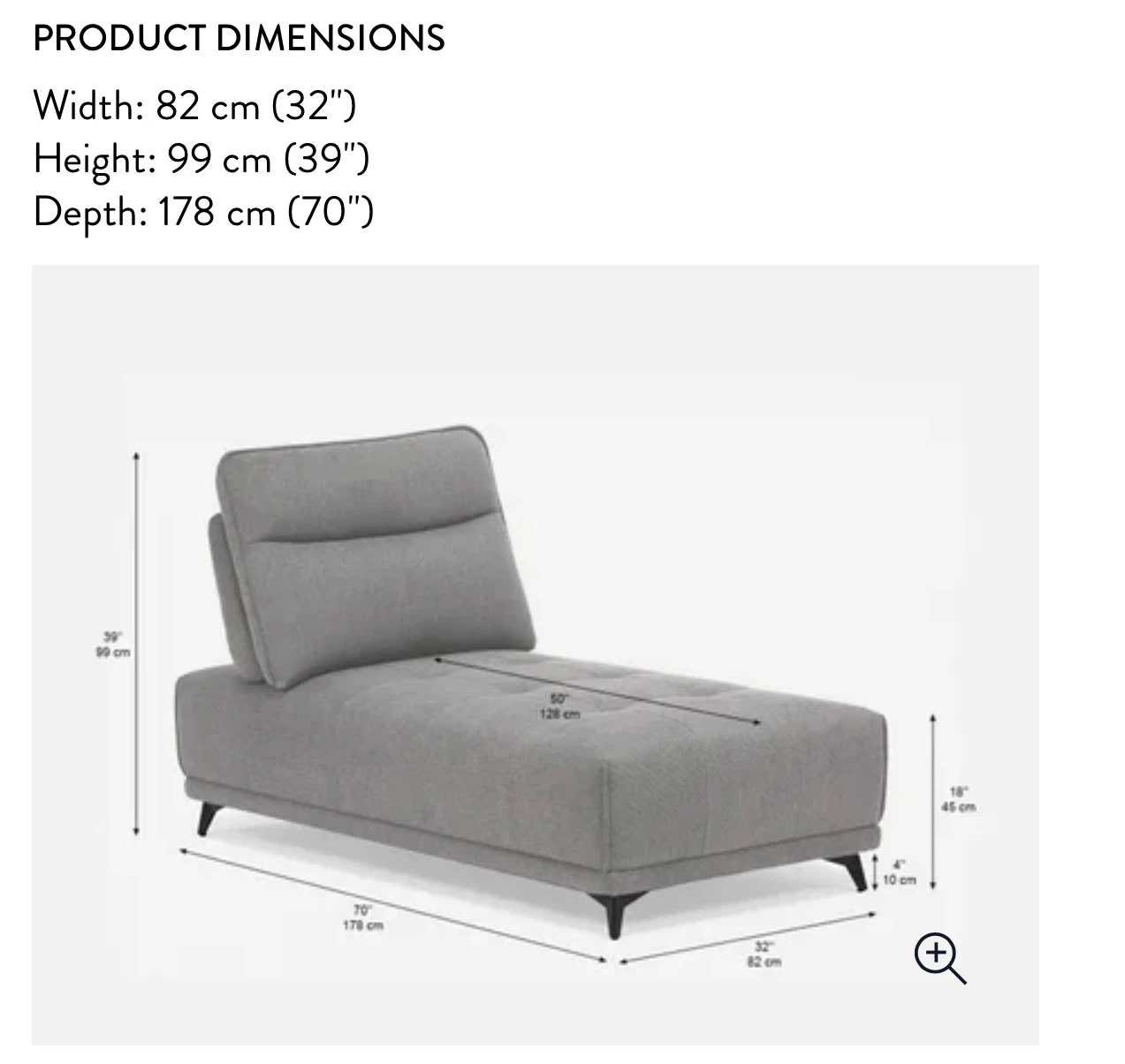 Simon Modern Contemporary Lounger with Adjustable Backrest - photo 5