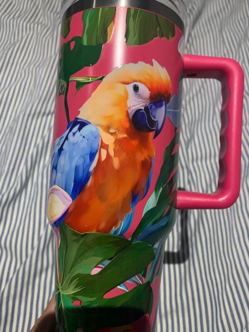 NEW 30oz Tropical Tumbler with Handle