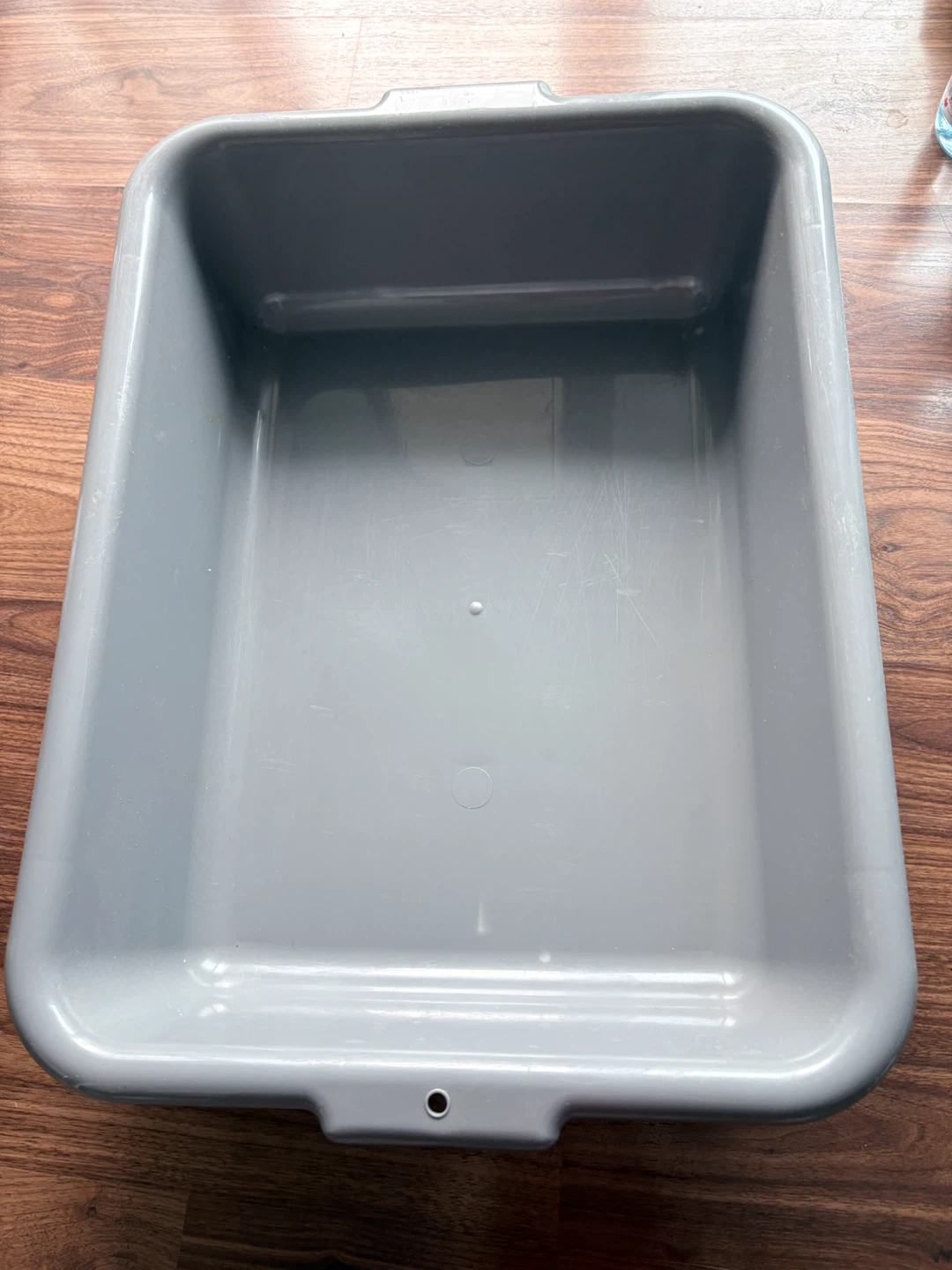 Grey Plastic Storage Bin