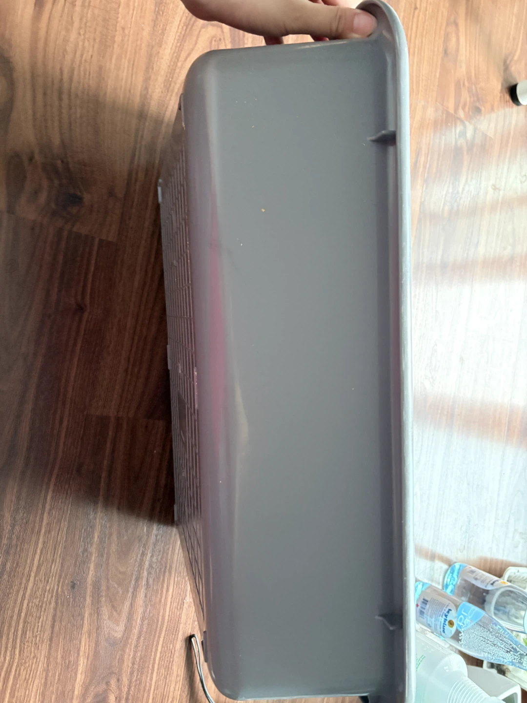 Grey Plastic Storage Bin - photo 2