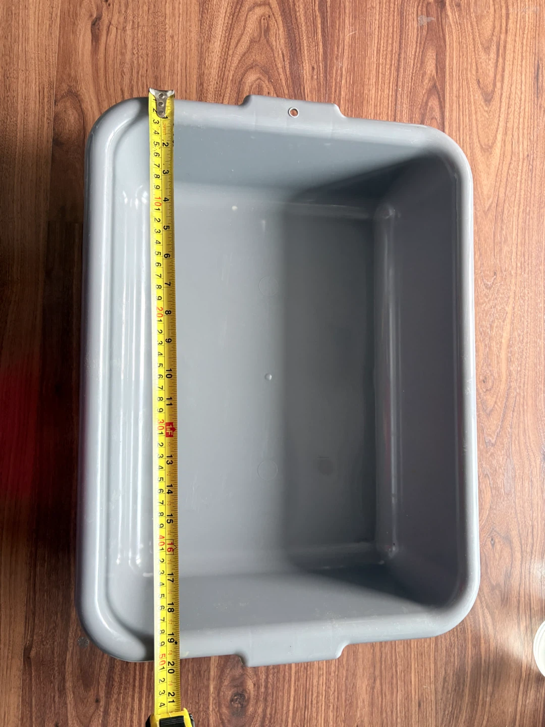 Grey Plastic Storage Bin - photo 3