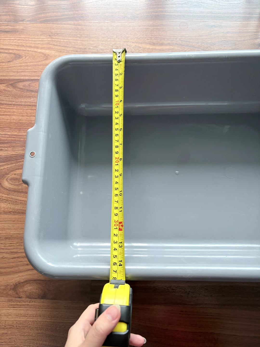 Grey Plastic Storage Bin - photo 4