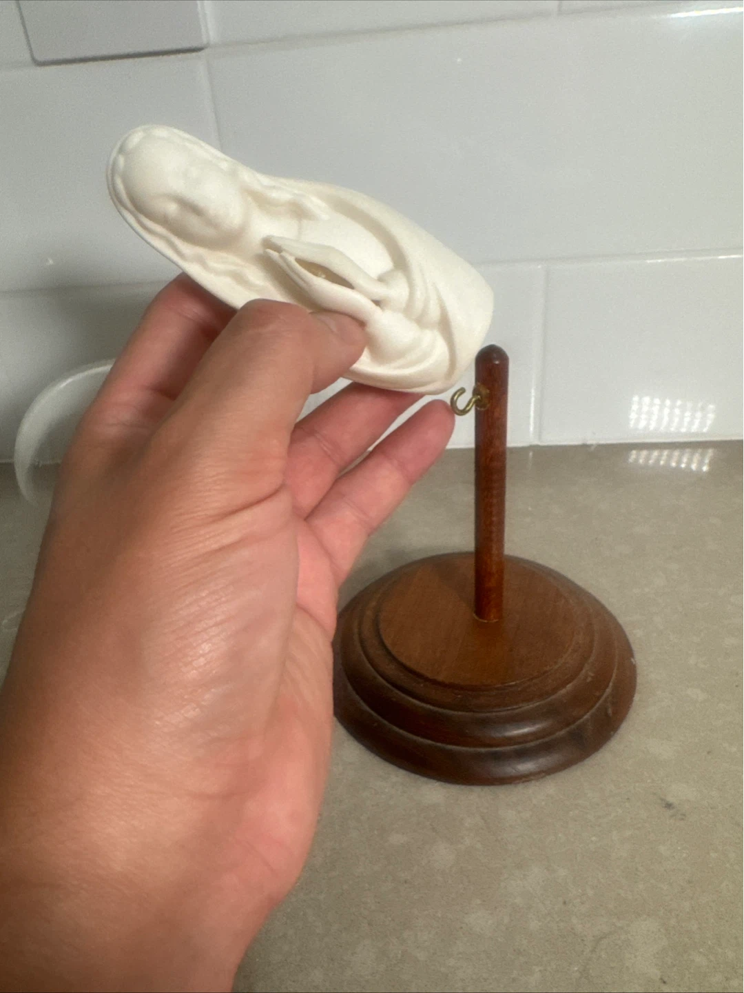 Religious Figurine with Glass Dome Display - photo 5