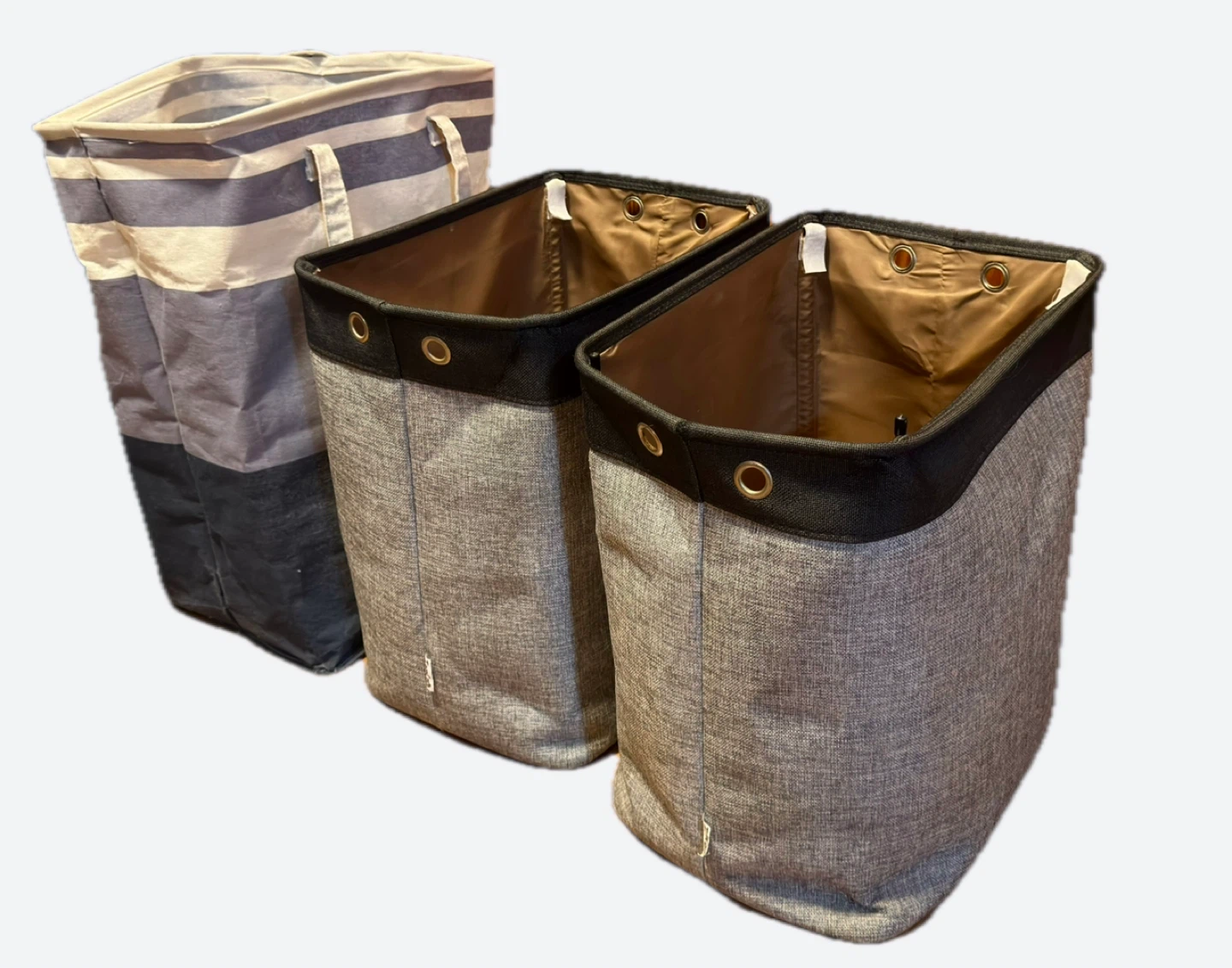 3 Collapsible Laundry Baskets