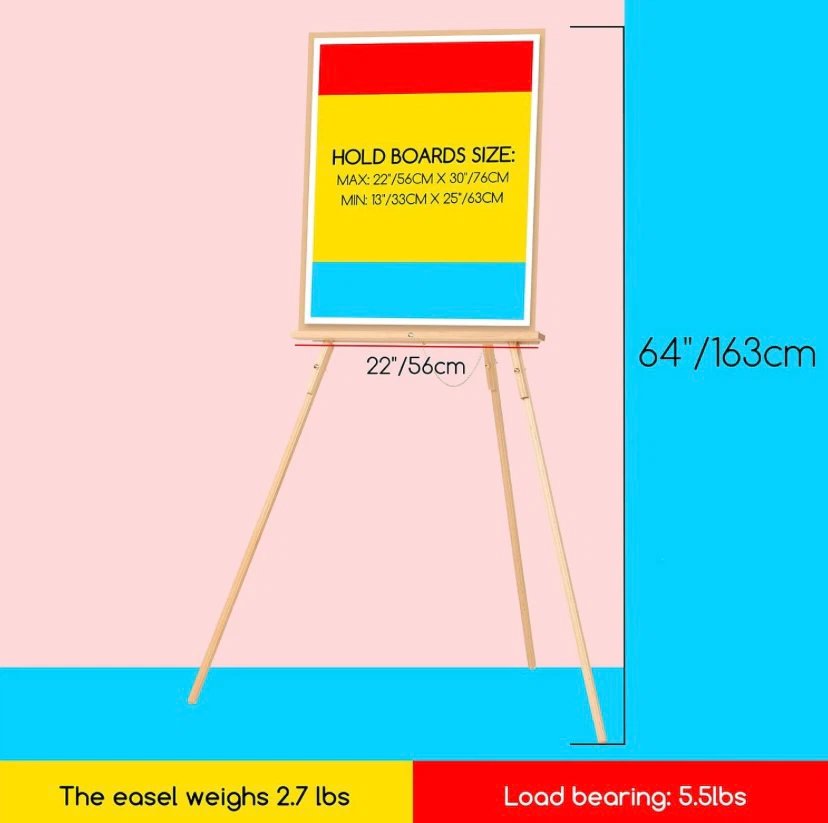 New MEEDEN Wood Easel Stand Natural Beech - photo 3