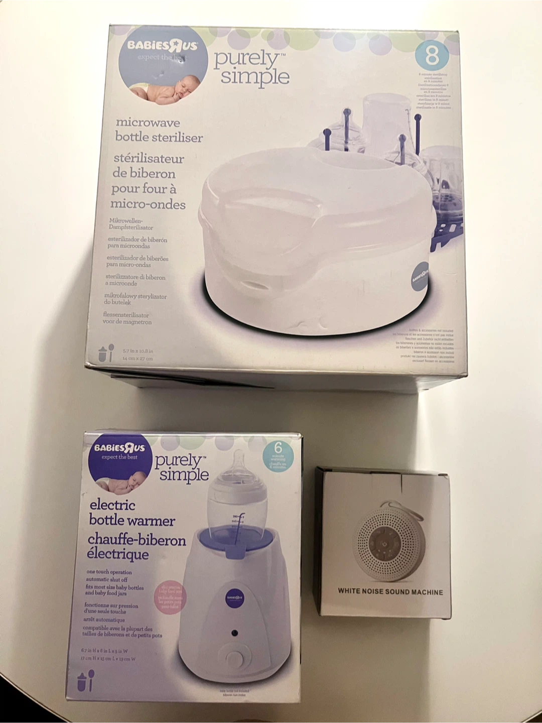 Assorted Baby Stuff - Warmer, Sterilizer, Sound Machine (Bundle)