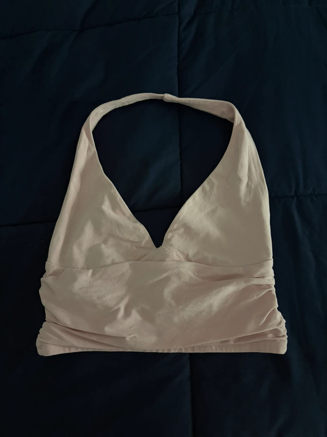 Light Pink Halter Crop Top