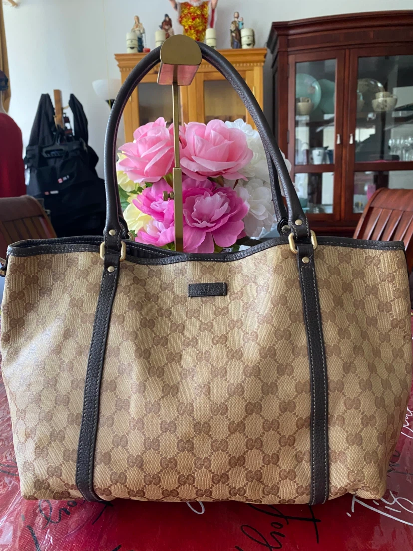 Gucci Monogram Canvas Tote Bag