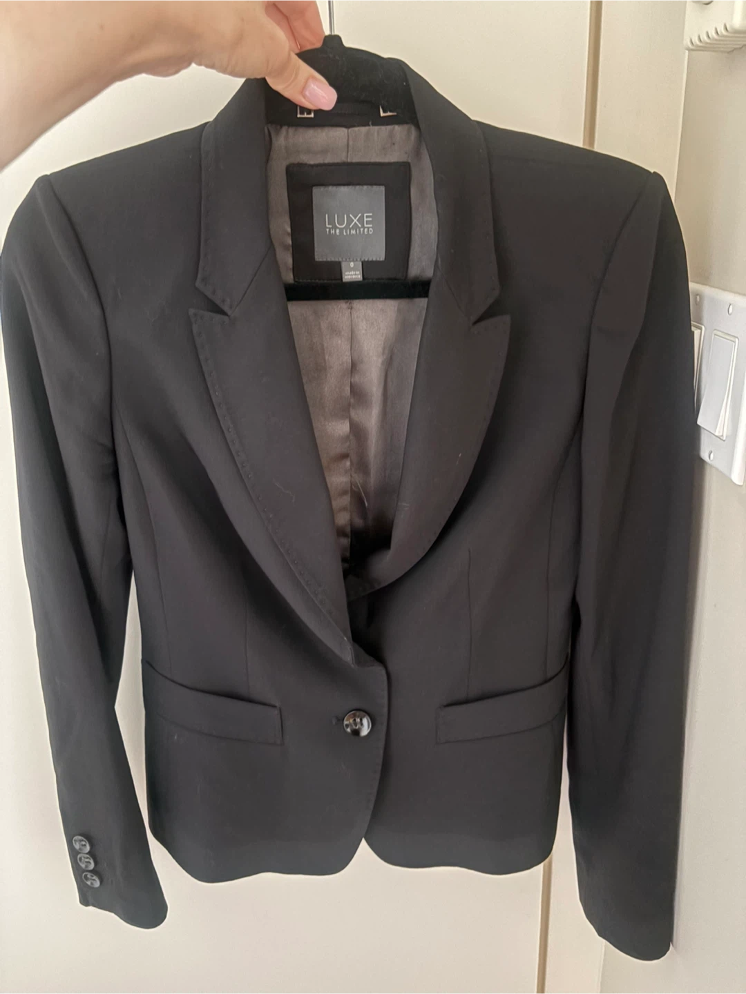 The Limited Luxe Black Blazer Size 0 - photo 3