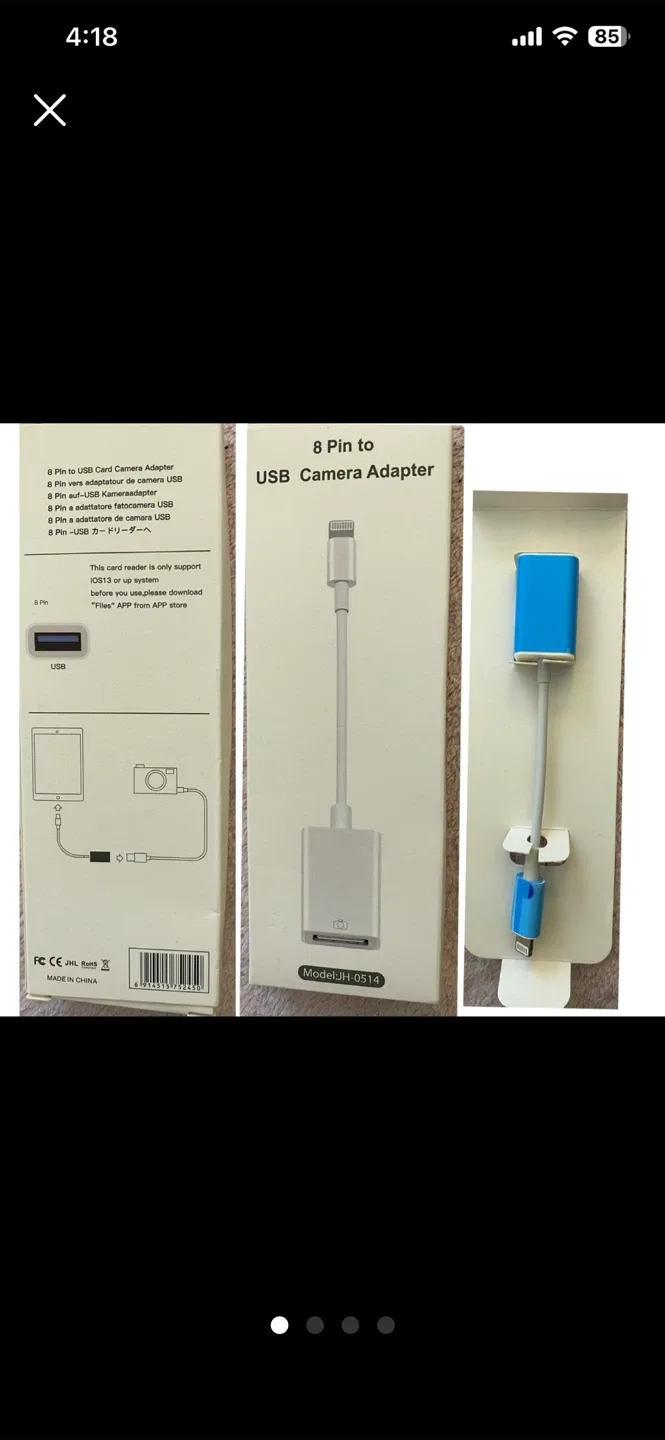 8 Pin to USB Camera Adapter - photo 4