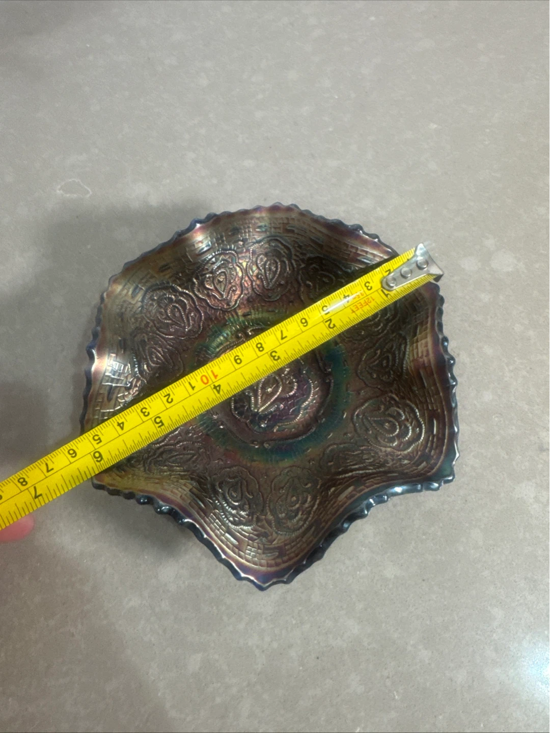 Vintage Imperial Glass Carnival Bowl - photo 5