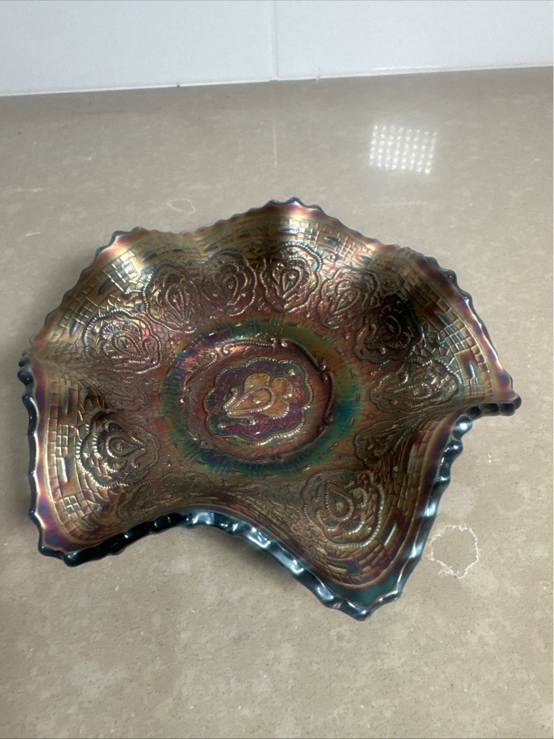 Vintage Imperial Glass Carnival Bowl - photo 2
