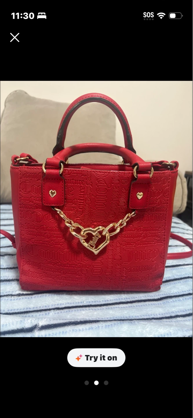 Juicy Couture Red Satchel Handbag