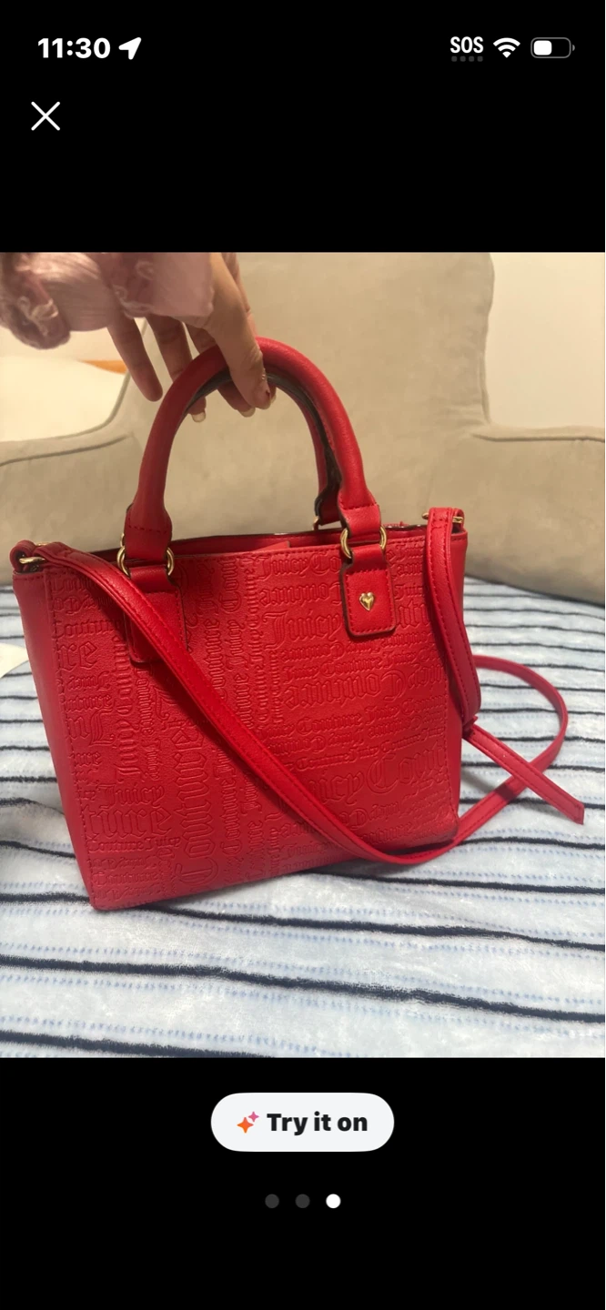 Juicy Couture Red Satchel Handbag - photo 2