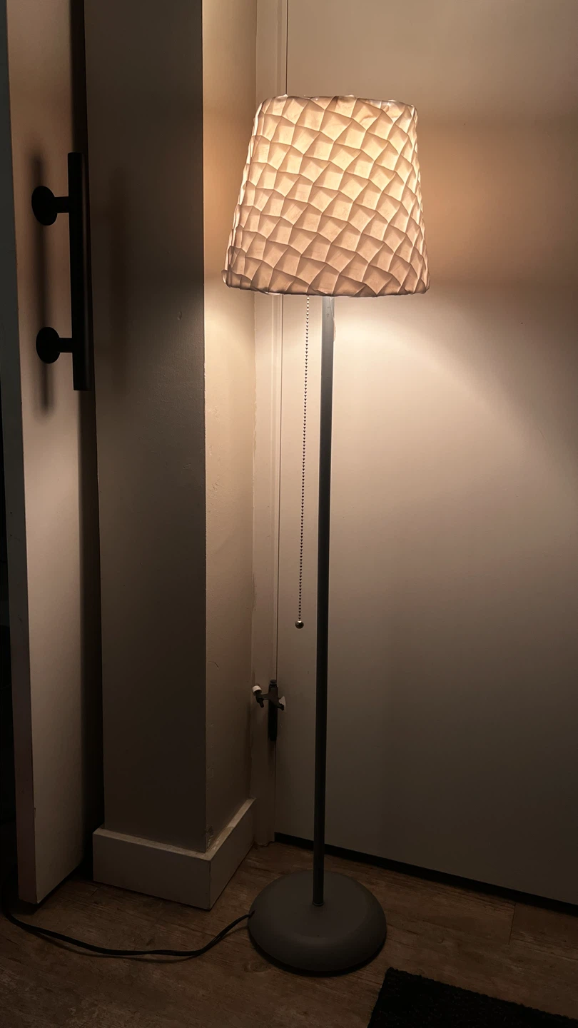 Floor Lamp with Textured Shade