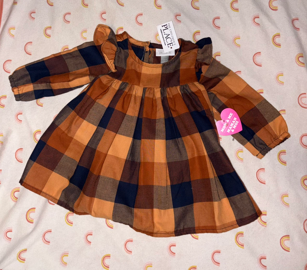 New Plaid Dress with Bloomer- 3-6M