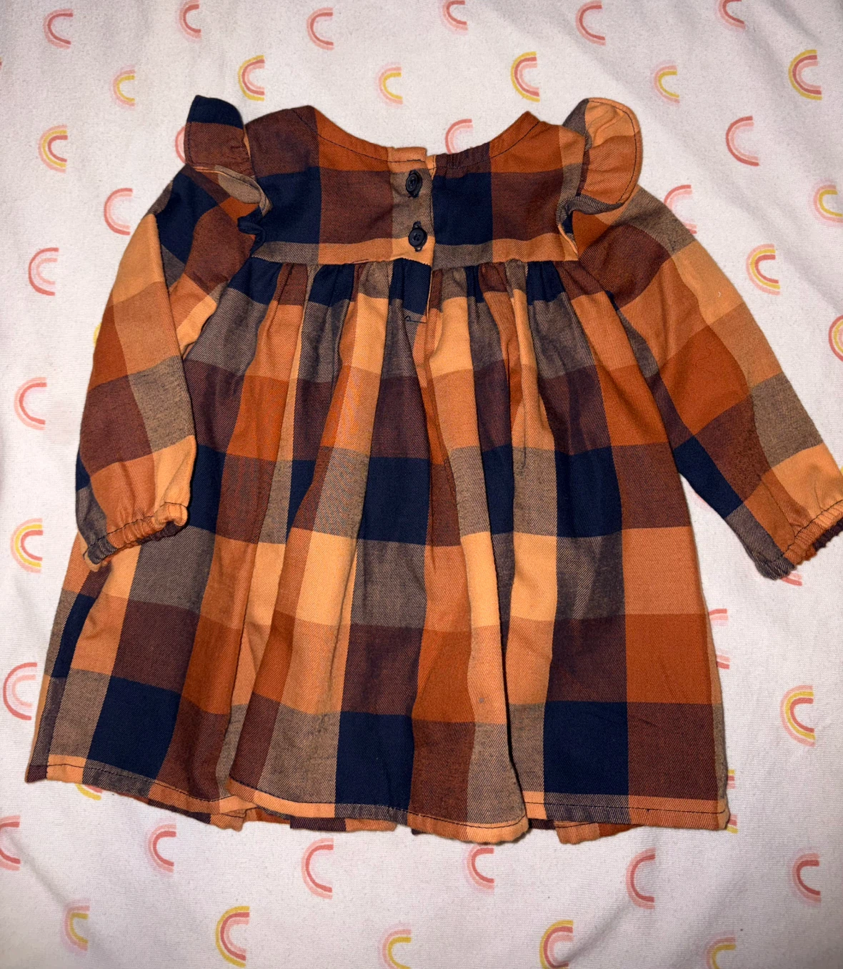 New Plaid Dress with Bloomer- 3-6M - photo 3