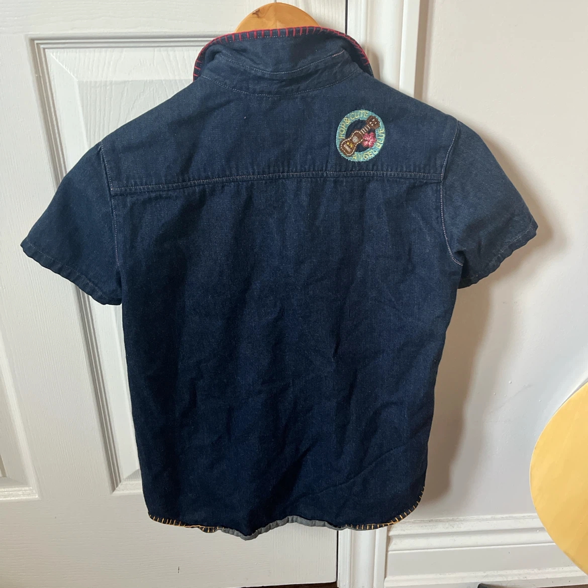 angle blue denim button up - photo 2